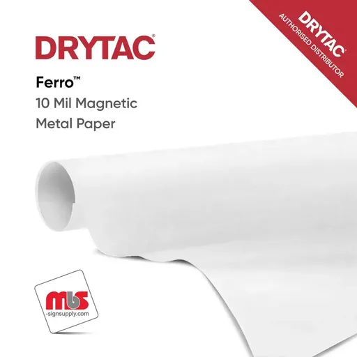 [DTDFA-3727] 37" x 27 Yard Roll - Drytac Ferro™ 10 Mil Magnetic Metal Paper w/ Permanent Adhesive