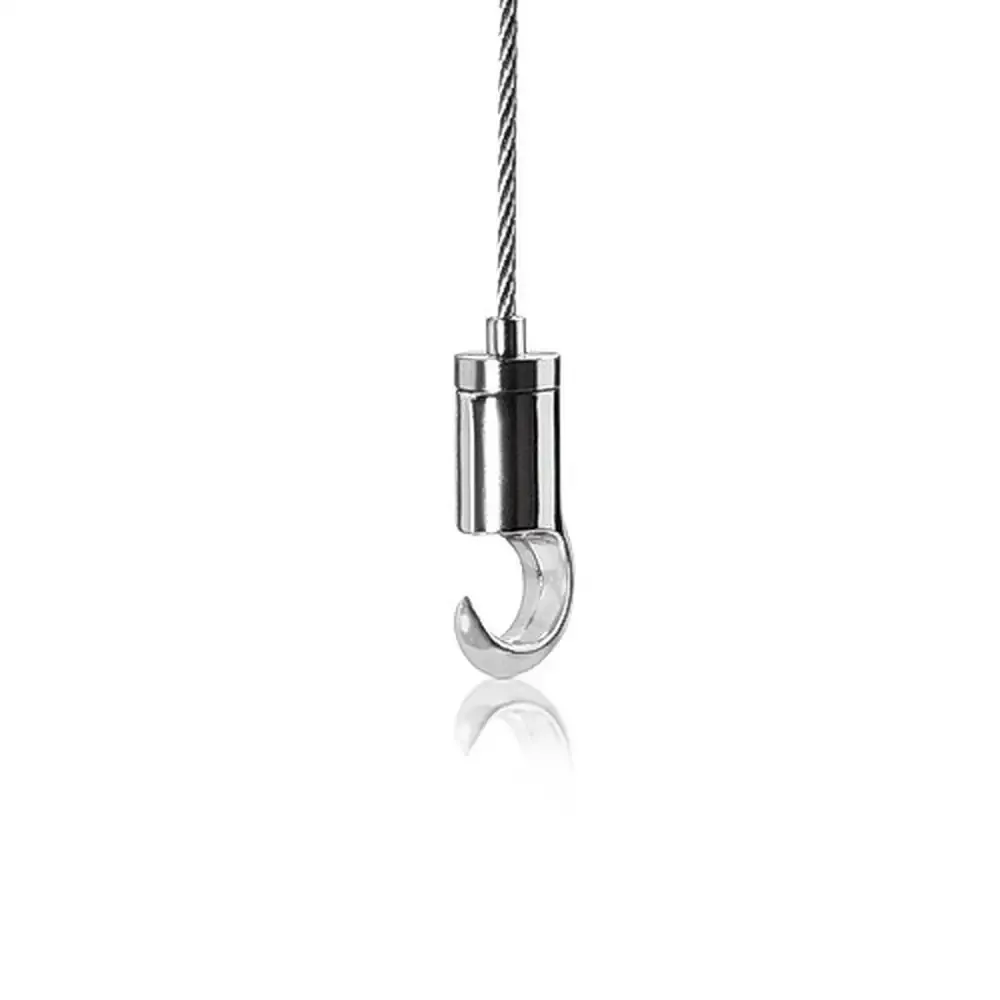 Self-Gripping Captain's Hook "Nickel Plating" Finish  (For Cable Diameter 0.06" to 0.08")