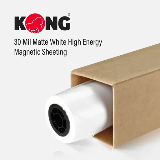 [MAG030-2450MW] 24'' x 50' Roll - .030'' Matte White Magnetic Sheeting