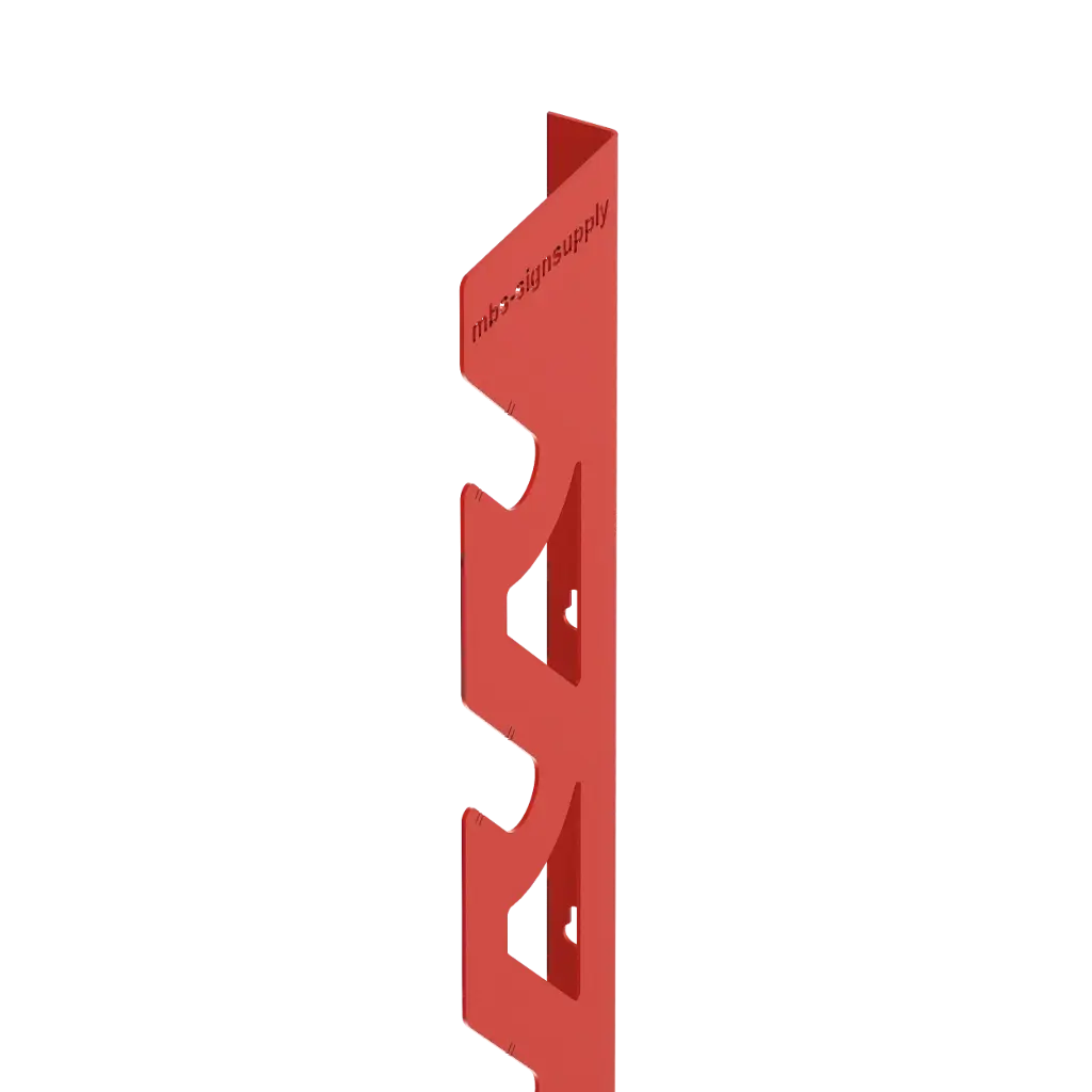 Red Wall Mounted Storage Rack for 5 Vinyl Rolls - Heavy-Duty Media Roll Holder & Organizer (Rods Or Swivel System Not Included)