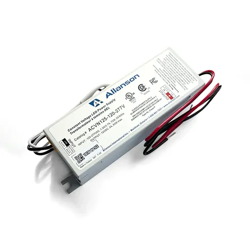 [ACV2125-120-277V] Allanson High Power Factor 12V DC 120-277V AC 120 Watt Power Supply