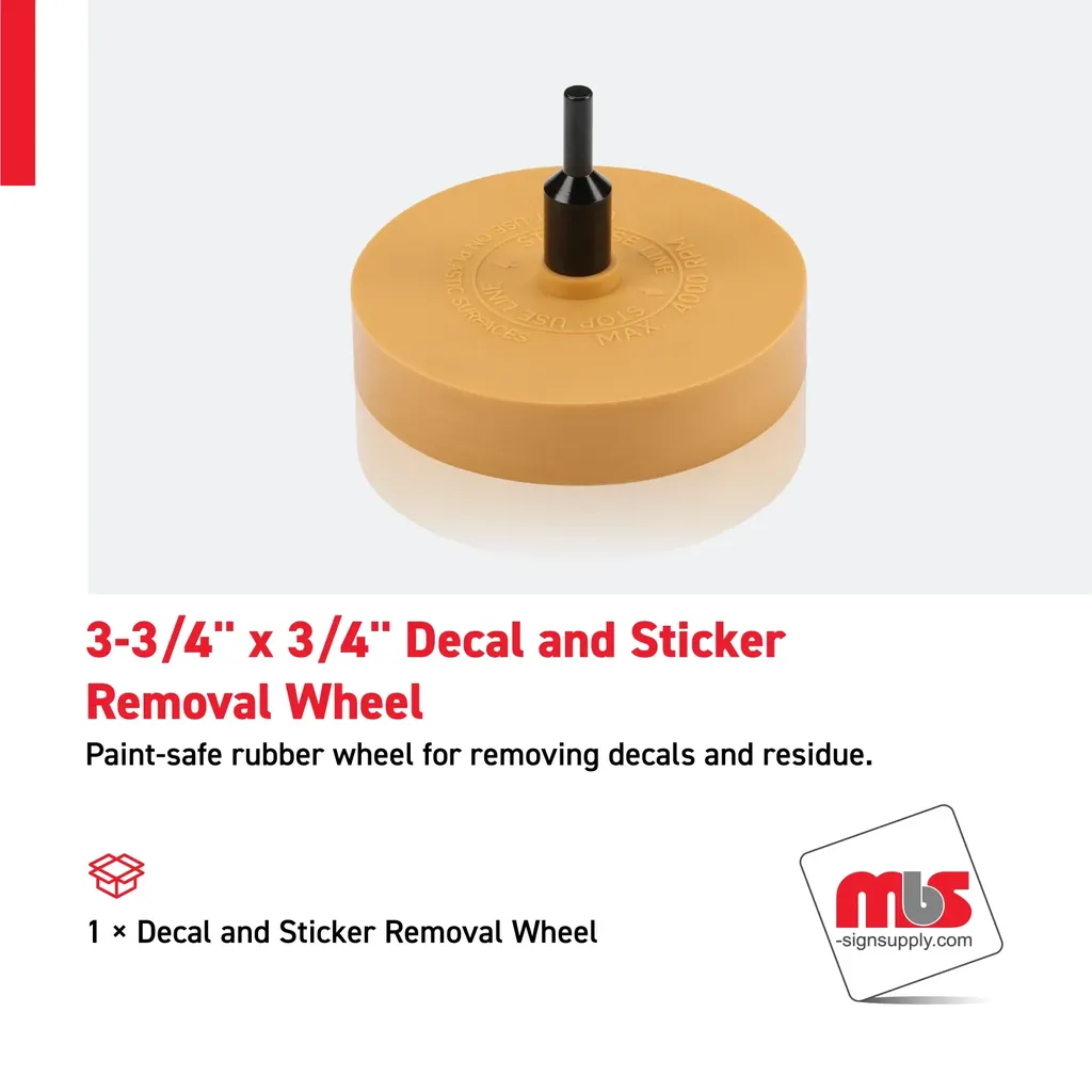 3-3/4" x 3/4" Decal and Sticker Removal Wheel