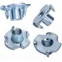 T-Nuts, Zinc plated steel, #10-24