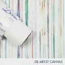 27" x 5 Yards Roll - DreamScape Premium Polymeric Printable White Vinyl WallWrap - Artist Canvas Texture - 17.0 Mil - Clear Back Permanently Repositionable Adhesive