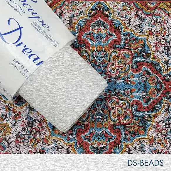 54" x 100 Yards Roll - DreamScape Premium Polymeric Printable White Vinyl WallWrap - Beads Texture - 27.0 Mil - Clear Back Permanently Repositionable Adhesive