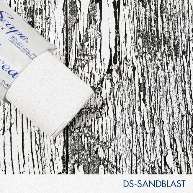 54" x 25 Yards Roll - DreamScape Premium Polymeric Printable White Vinyl WallWrap - Sandblast Texture - 27.0 Mil - Clear Back Permanently Repositionable Adhesive