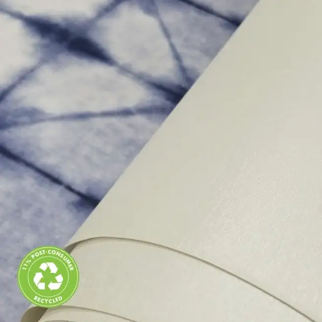 54" x 25 Yards Roll - DreamScape Premium Polymeric Printable White Vinyl WallWrap - Satara Pearl Texture - 16.5 Mil - Clear Back Permanently Repositionable Adhesive