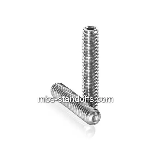 Metric set screws, Allen, Cup point, Zinc steel, 4mm x 0.7mm x 5mm