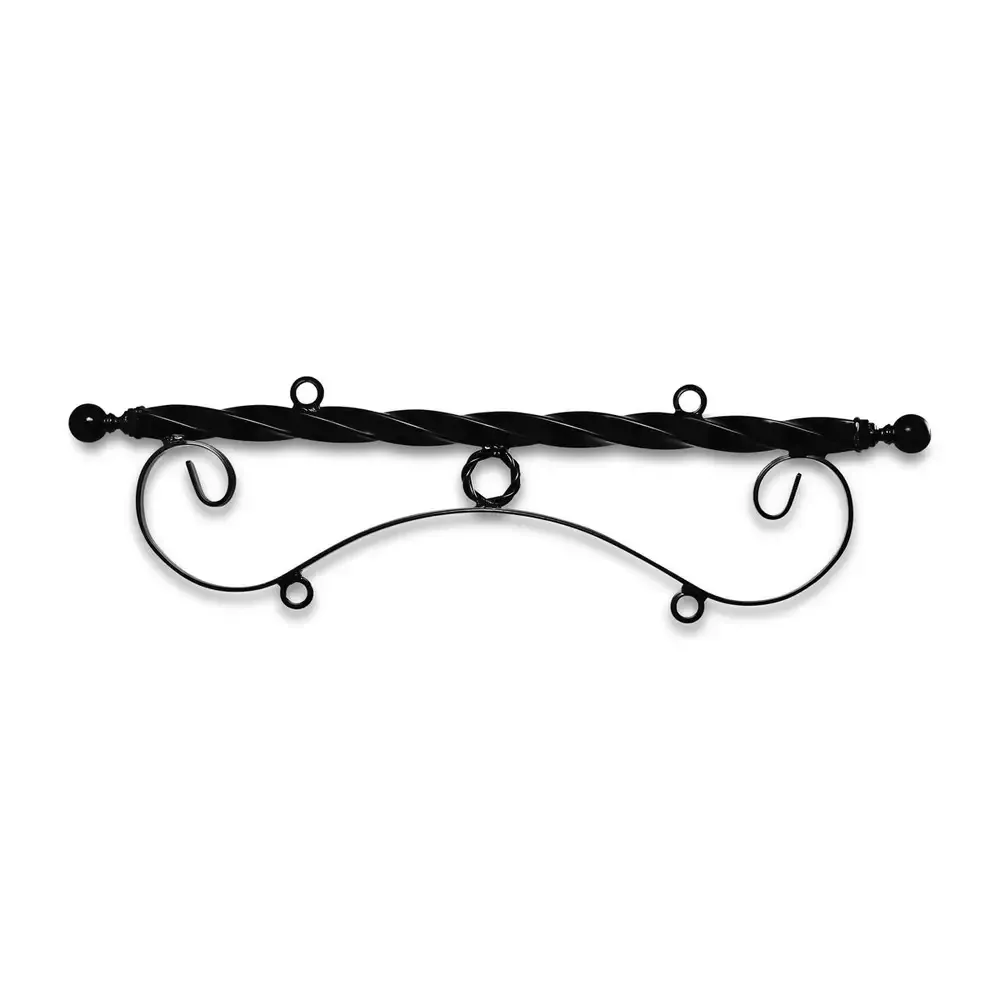 Horizontal Ceiling Mounted Bi Spiral Steel Bracket