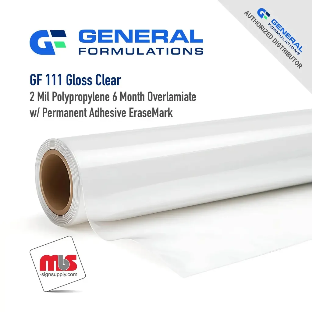 General Formulation 100/101/102 3 Mil 1 Year Overlaminate