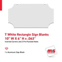 White Painted Sign Blanks
