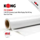 Kong 9 Mil PVC Economy Luster White Display Film W/ Grey Back