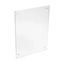 (2) Clear Acrylics For Wall Frame Use, Pre-Drilled With Polished Edges, Includes Drill Template & Instruction Guide