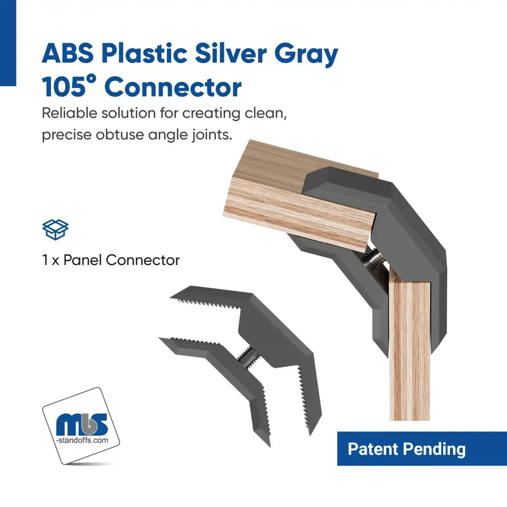 105 Degree Panel Connector for 5/8'' and 3/4'' Panels