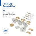 1-1/4" Diameter Flush Panel Mount Edge Grips - Set of 4