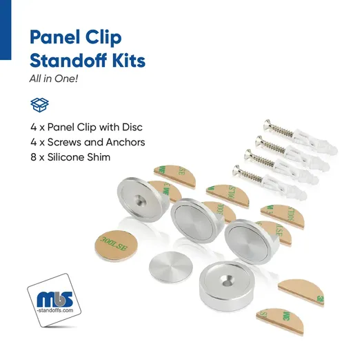 1-1/4" Diameter Flush Panel Mount Edge Grips - Set of 4