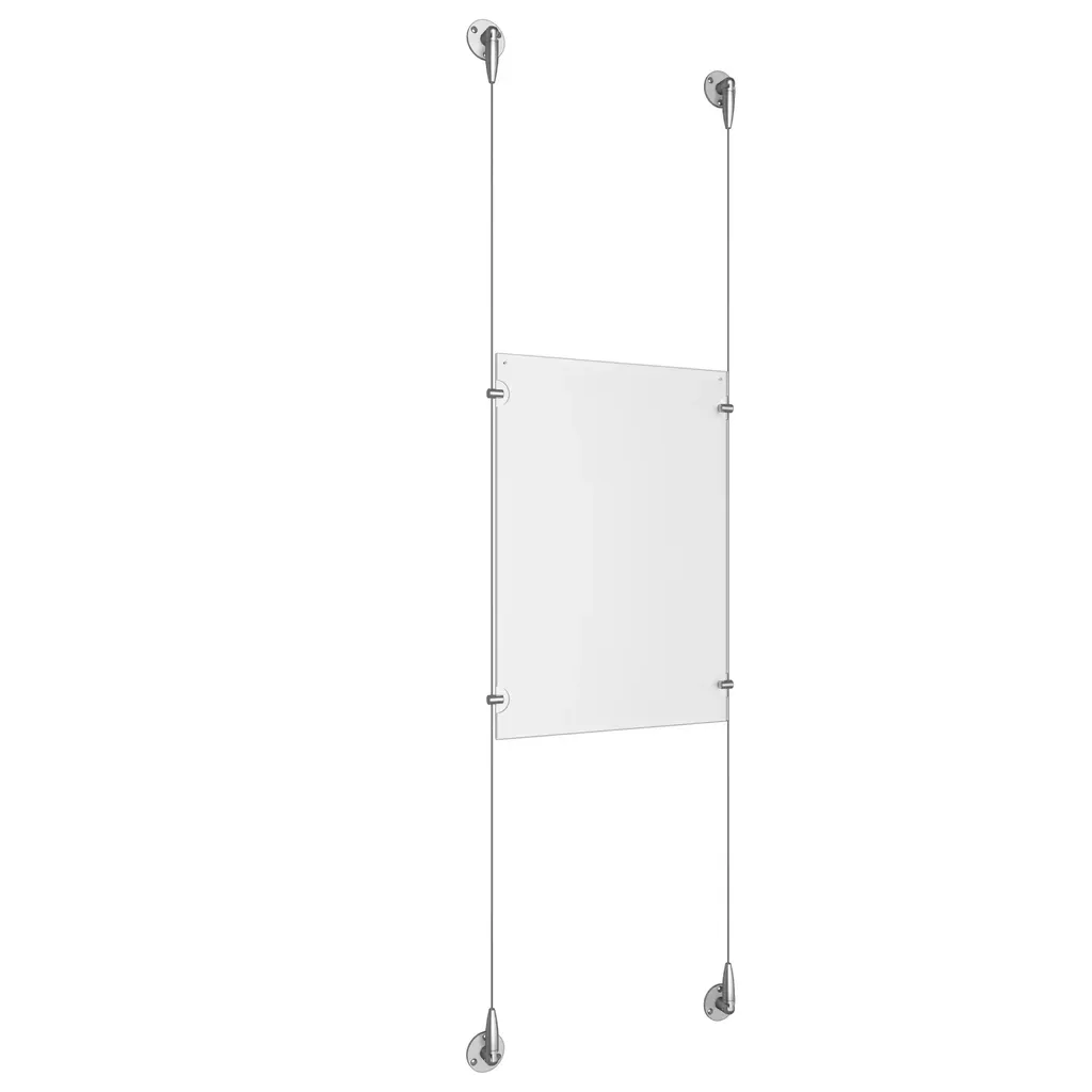 Ceiling/Floor/Wall Adjustable Stainless Steel Full Acrylic/ Signature 1.5mm Cable System Kits