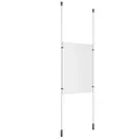 Ceiling to Floor Aluminum Clear Anodized Full Acrylic/1.5 mm Cable System Kits