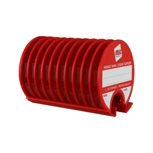 Kit Of 10 3" Rewritable Mbs-Sign Supply Media Lids with Magnetic Wall Organizer