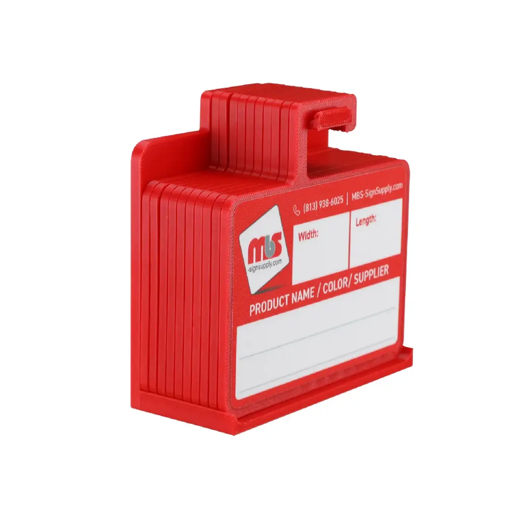 Kit Of 10 3" Rewritable Mbs-Sign Supply Media Cards with Magnetic Wall Organizer