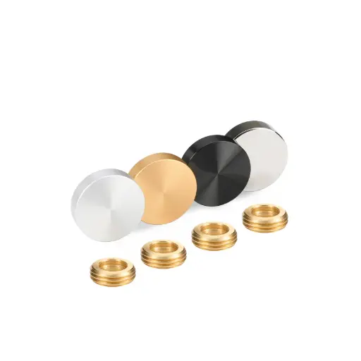 5/8" Diameter Flat Head Screw Covers - Set of 4