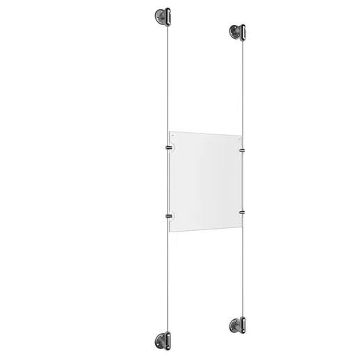 Ceiling/Floor/Wall Adjustable Stainless Steel Full Acrylic/ 1.5 mm Cable System Kits