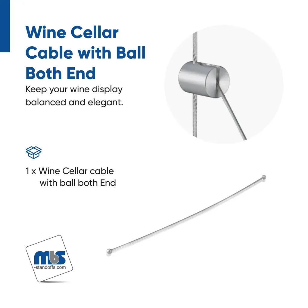 Wine Cellar Cable With Ball Ends