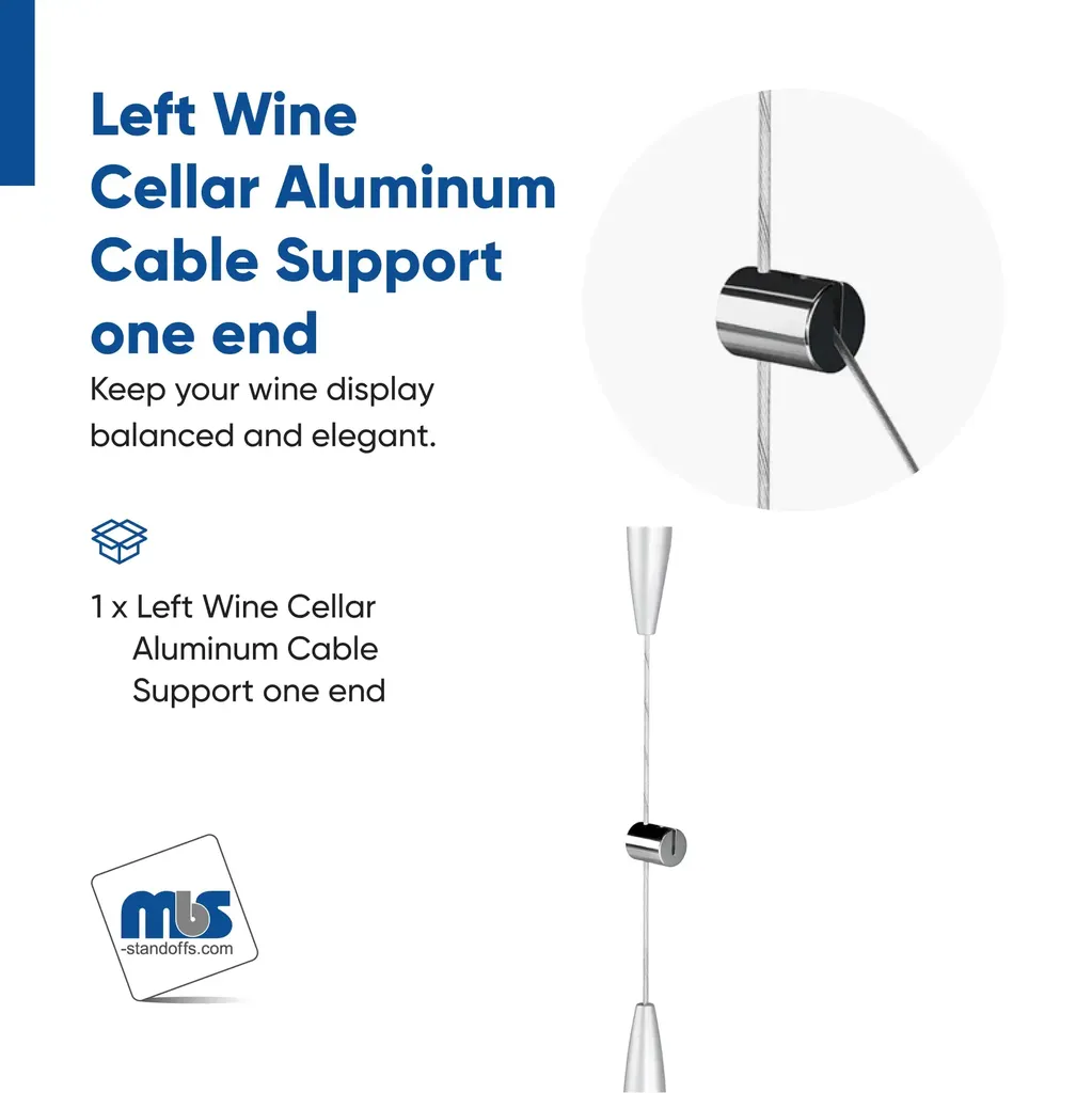 Left Side - Single Sided Wine Cellar Supports (Locking)