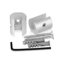 1" Diameter, Low Profile Projecting Gripper for Up to 3/8" Thick Material - Set of 2