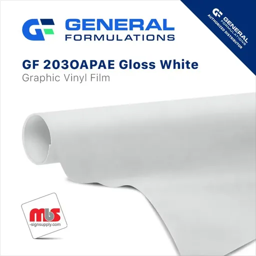 General Formulations 203 Gloss White OPAE Opaque Adhesive w/ Air Egress
