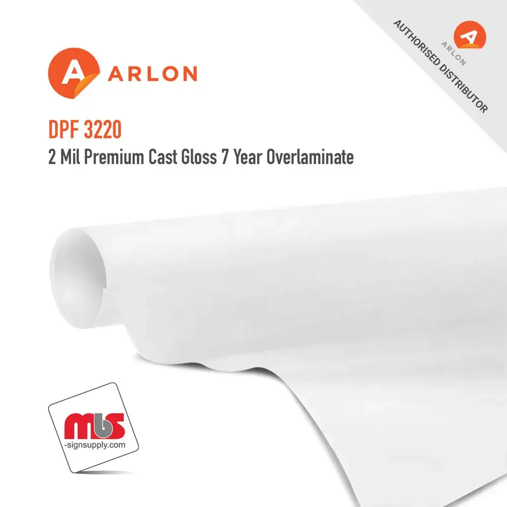 Arlon 3220 Premium Cast Gloss 7 Year Overlaminate