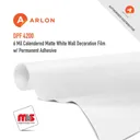 Arlon DPF 4200 Calendered Matte White Wall Decoration Film w/ Permanent Adhesive