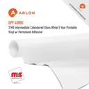 Arlon DPF 4500G Intermediate Calendered Gloss White 5 Year Printable Vinyl w/ Permanent Adhesive