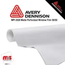 54" x 25 yards Avery MPI2528 Matte White 3 Years Long Term Unpunched 7 Mil Window Media (Color Code 102)