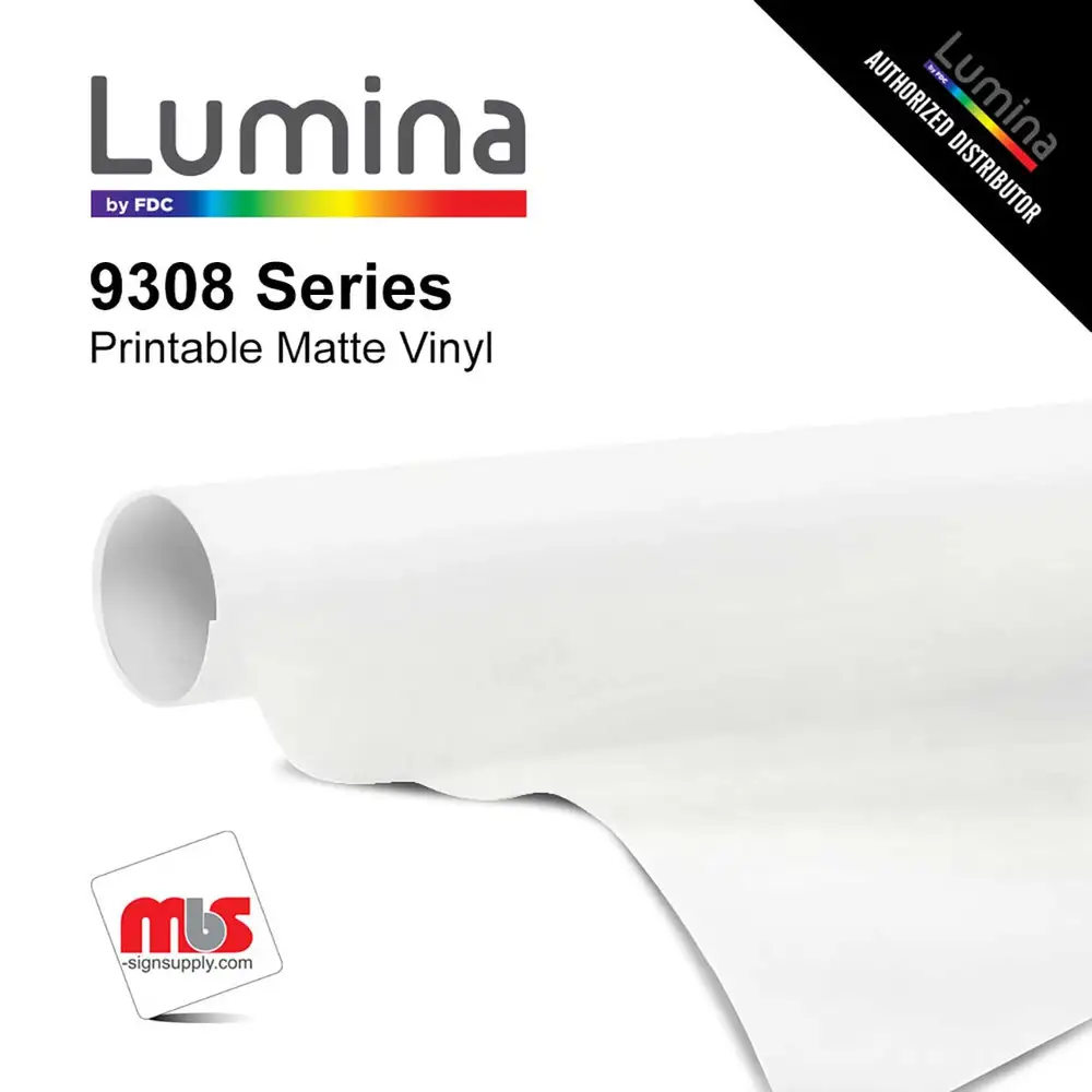 Lumina 9308 6 Mil Matte White PVC Printable Heat Transfer Vinyl Film