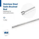 1/4" Diameter Rods (Sold without Mounts)