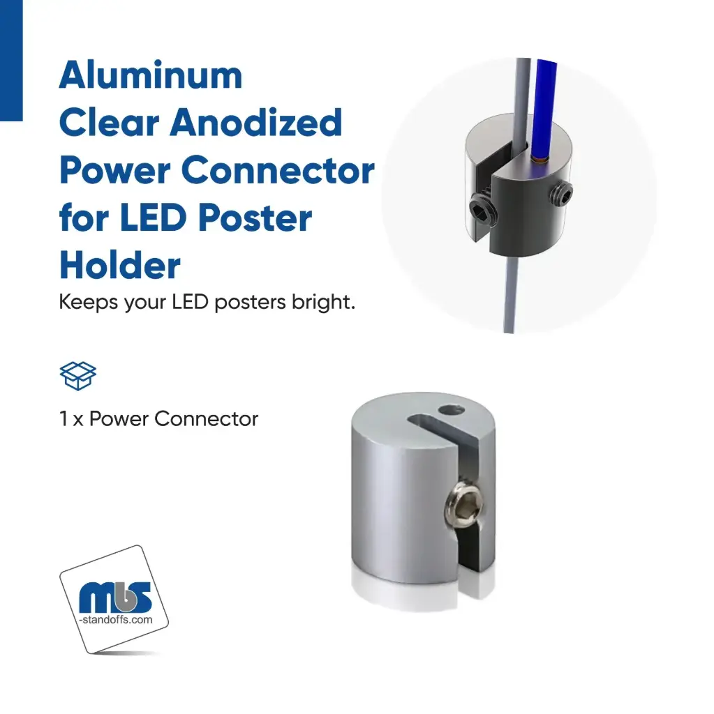 Power Connector for LED Poster Holder