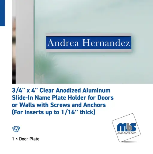 3/4" Wall & Door Name Plates