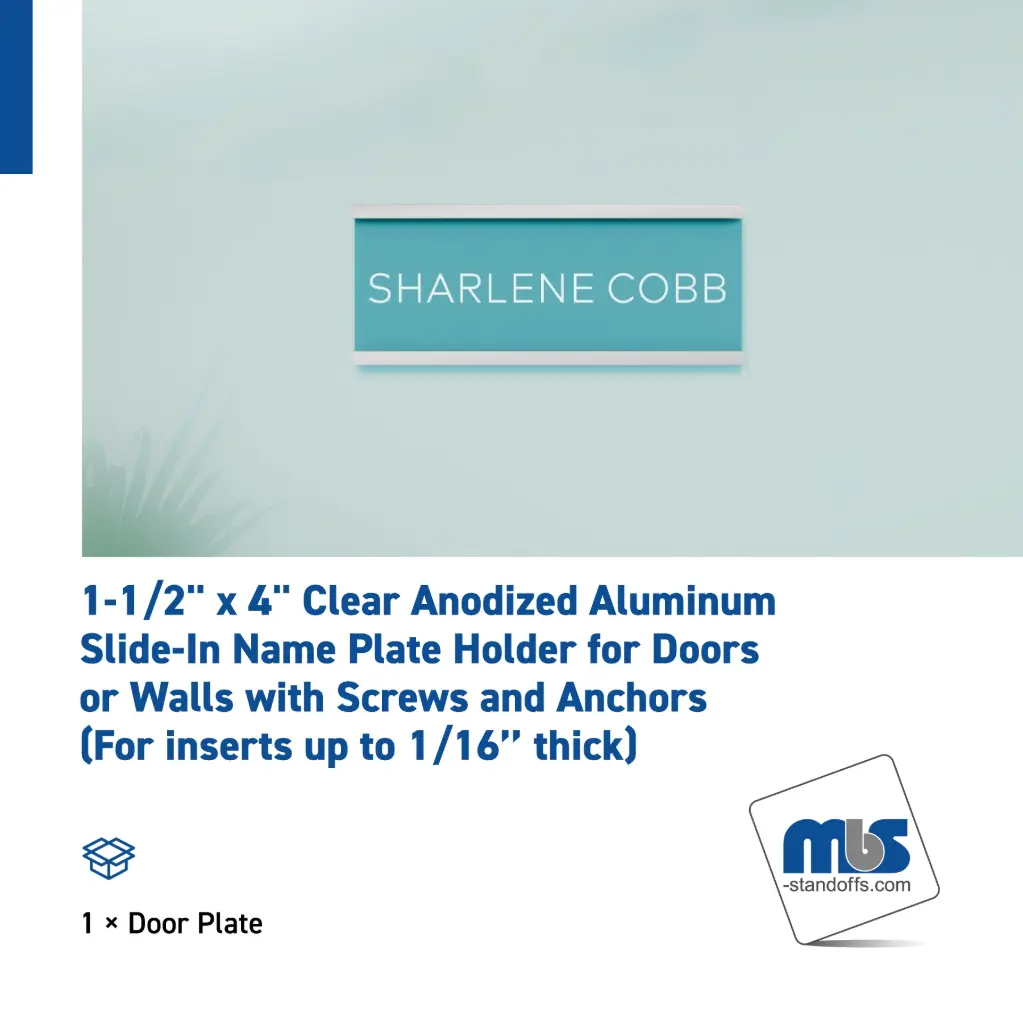 1-1/2" Wall & Door Name Plates