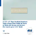 2-1/2" Wall & Door Name Plates