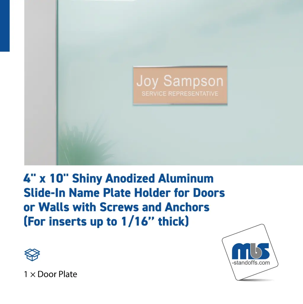 4" Wall & Door Name Plates