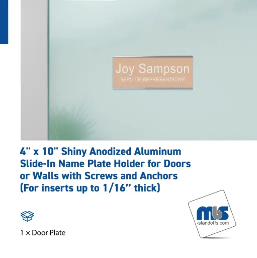 4" Wall & Door Name Plates