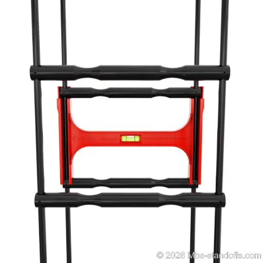 [JR10PF-02] Double-Bottle Peg Front Installation Jig for 3/8" Rod | 9.5"x6.5" Spacing | Float Wine Display