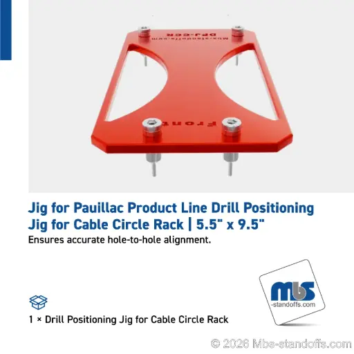 [DPJ-CCR] Drill Positioning Jig for Cable Circle Rack | 5.5" x 9.5"