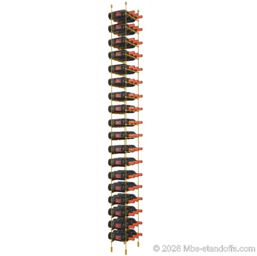 Pinot Collection Pegs – 1, 2 & 3 Bottle, 1/4" Rod, 3 to 18 Rows