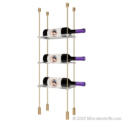 Chablis Collection Flat Cradle – 1, 2 & 3 Bottle, 1/4" Rod, 3 to 18 Rows