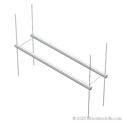 Horizontal Pegs for 1/16" Diameter Cable
