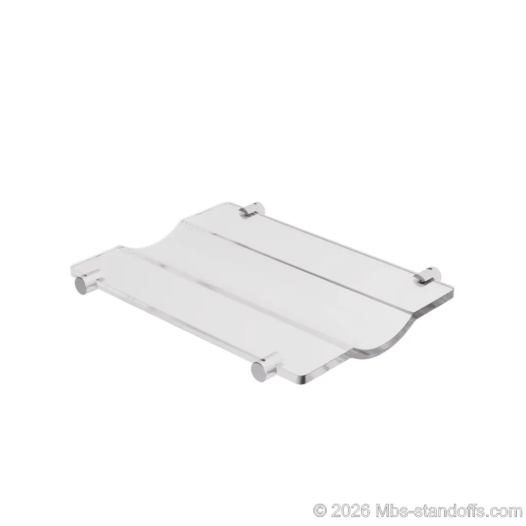Wavy Cradles with Supports for 1/16" Diameter Cable
