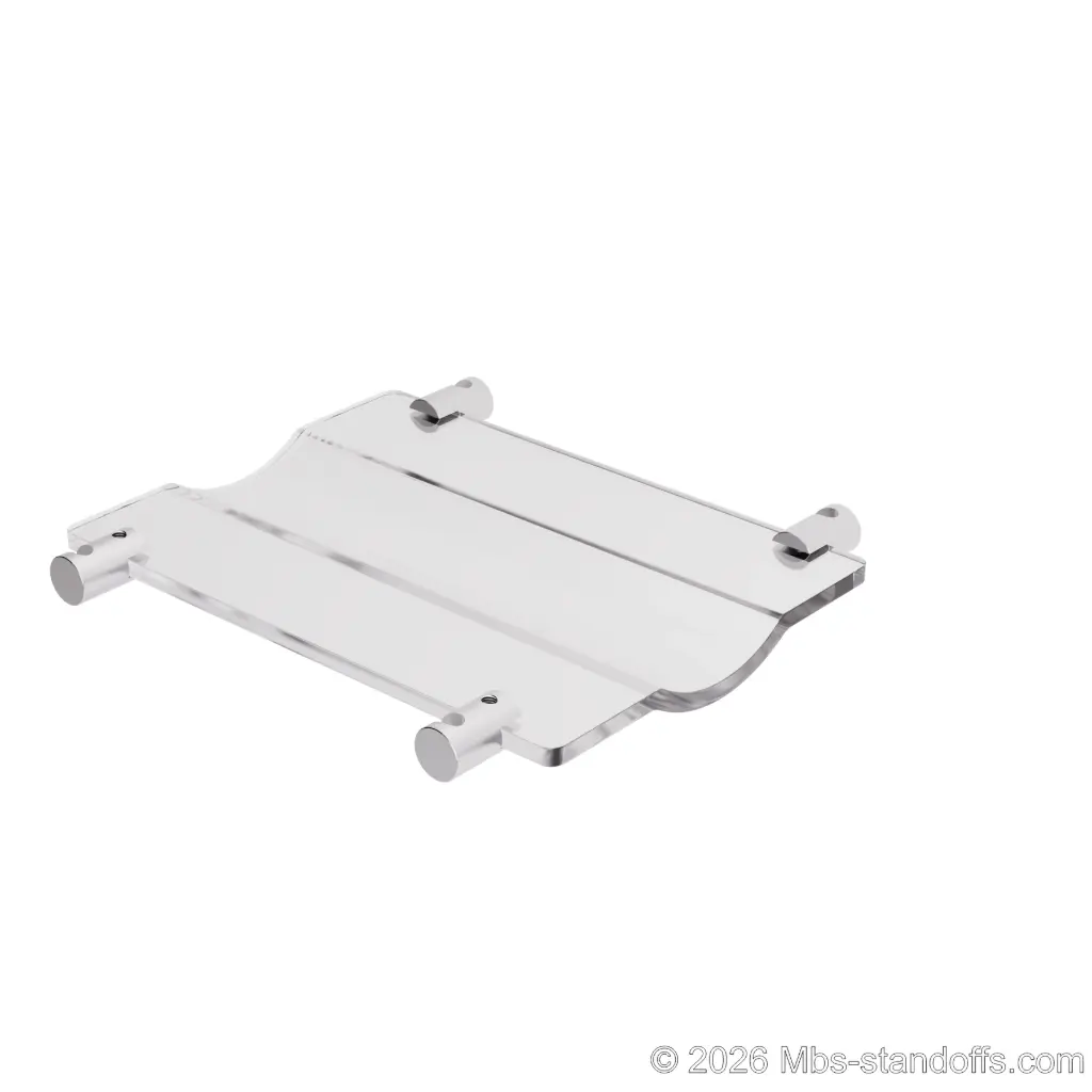 Wavy Cradles with Supports for 1/4" Rod
