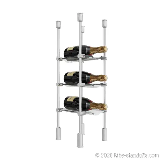 Chateauneuf Collection Wave Cradle Kits – 1, 2 & 3 Bottle, 3/8" Rod, 3 to 18 Rows